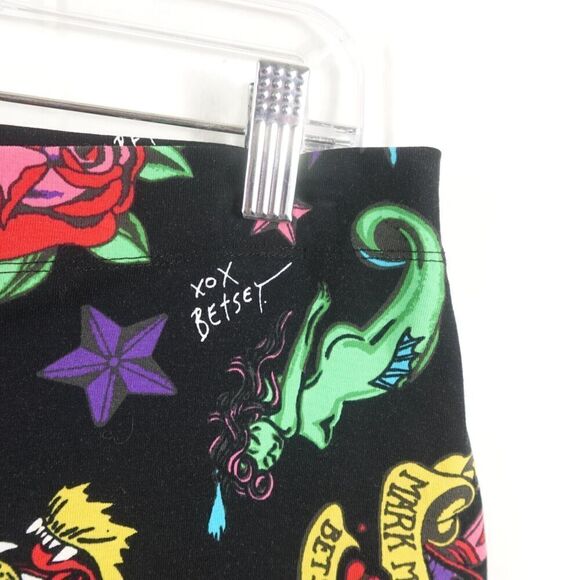 Betsey Johnson Womens Tatoo Print Skirt Large - Picture 5 of 11